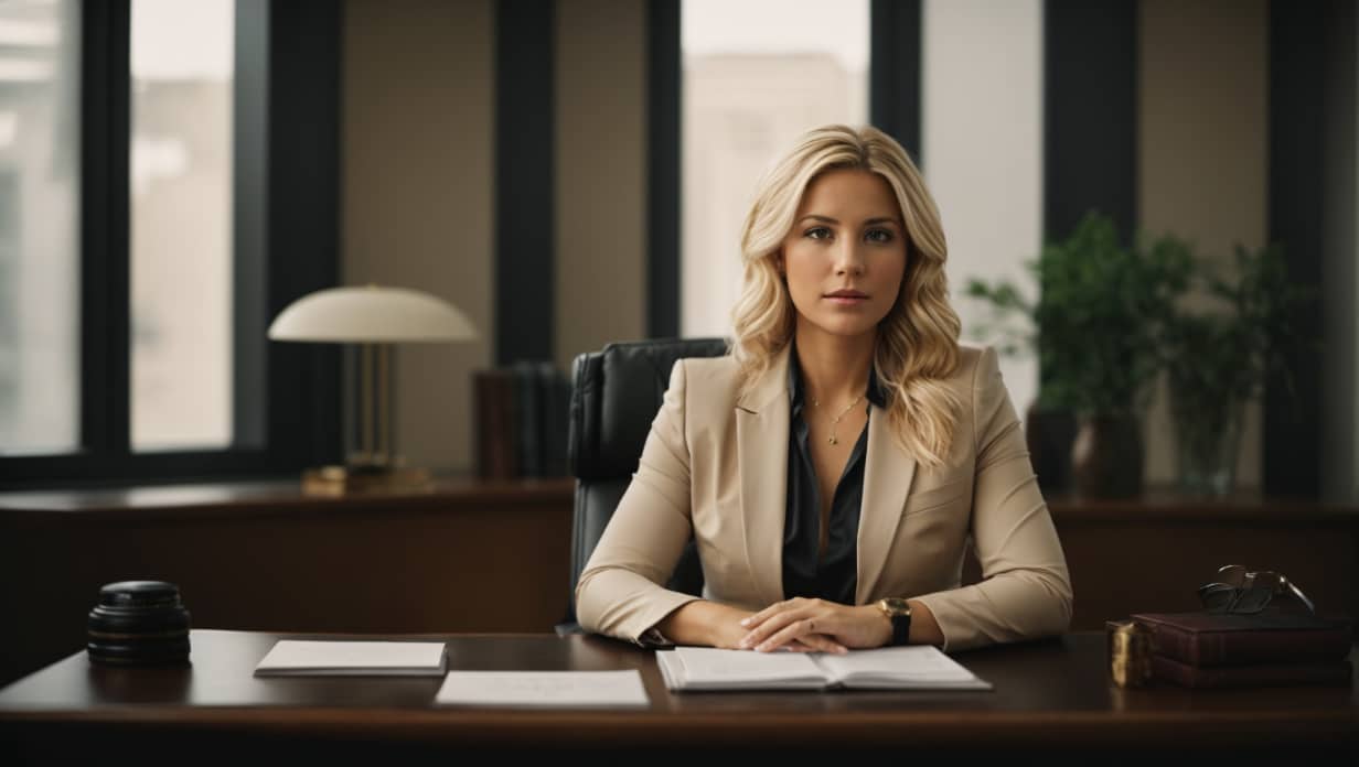 Lawyer indicating terms and conditions